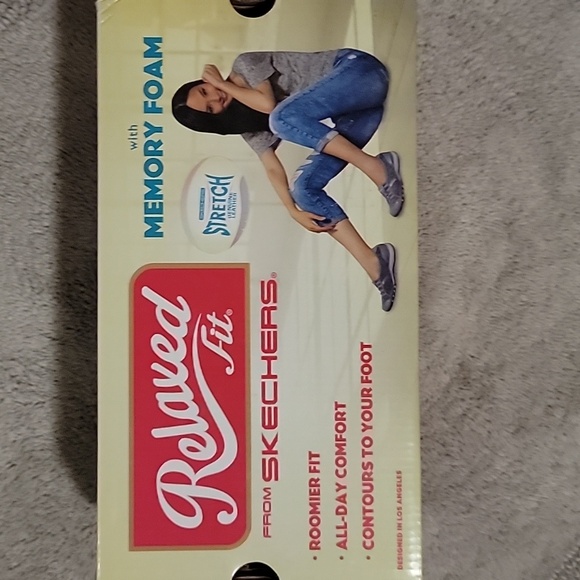 Skechers Black Relaxed Fit Slip-Ons - Picture 8 of 8